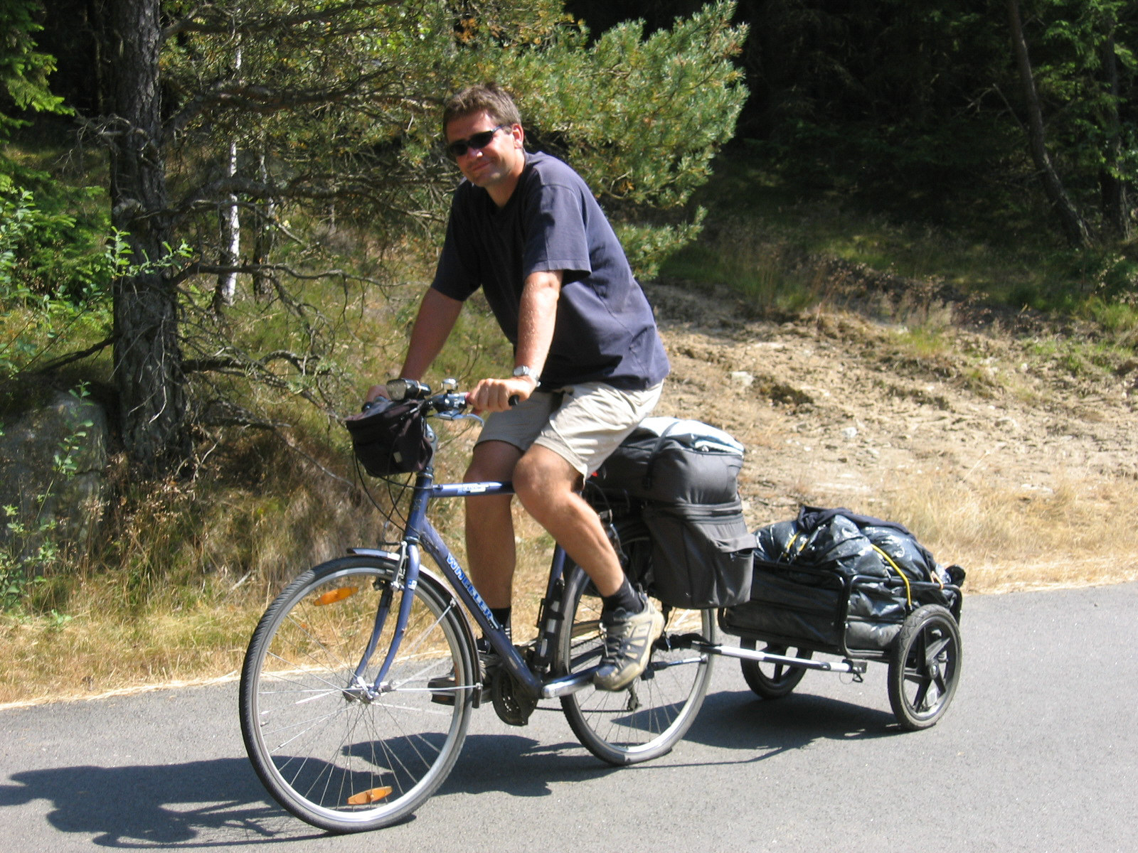 Paweł Beręsewicz na rowerze